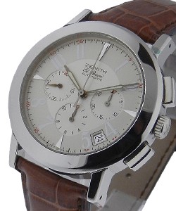 Port Royal El Primero Chronograph Steel on Strap with Silver Dial 