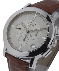 Port Royal El Primero Chronograph Steel on Strap with Silver Dial 