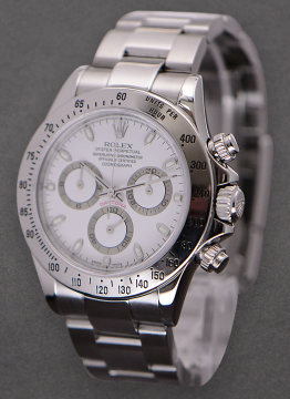 Pre-Owned Rolex 116520 Daytona Stainless Steel with Non- Engraved Bezel 116520