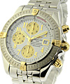 Chronomat Evolution 2 Tone on Bracelet with Silver Dial 