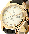 Co-Axial Automatic Chronometer Rose Gold on Strap with Silver Dial 