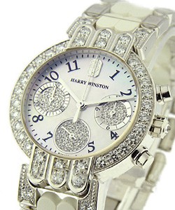 Excenter Chronograph 18KT White Gold Case with Diamonds