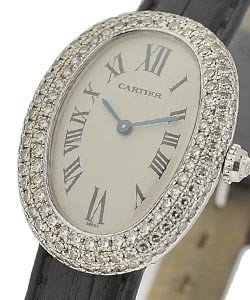 Baignoire - Ladies Size - Factory Diamond Case White Gold on Strap