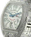Lady's Conquistador  White Gold with Full Pave Diamonds