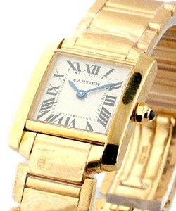 Tank Francaise - Small Size Rose Gold on Bracelet