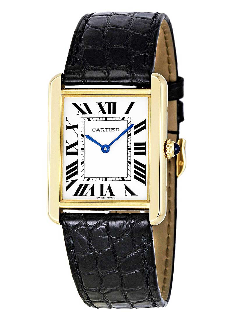 Cartier Tank Solo Small Size in Yellow Gold