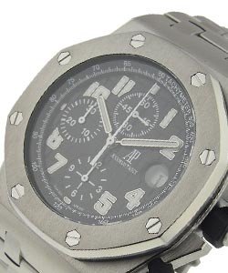 Royal Oak Offshore Themes Chronograph in Steel on Steel Bracelet with Black Dial