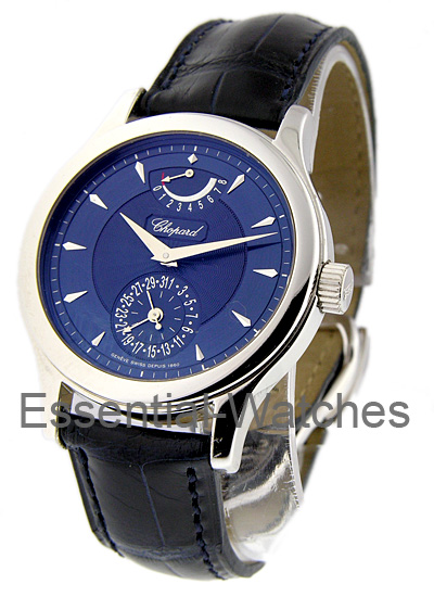Chopard L.U.C 1860 Special Limited Edition 18k White Gold / Rare Blue Dial