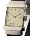 Vintage 1450 Top Hat  - ca. 1949 Platinum on Strap with Silver Dial