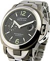 PAM 165 - Marina in Steel and Titanium on Steel and Titanium Bracelet with Black Dial