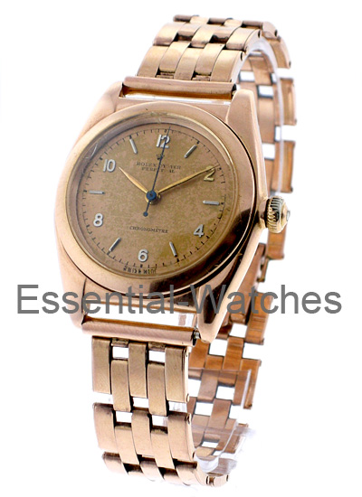Pre-Owned Rolex 1950's 14KT Bubble Back in Rose Gold
