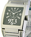 de Grisogono Lady's Tino No 4  Steel on Bracelet with Black Diamond Dial 