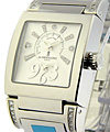 de Grisogono Lady's Tino No 5  Steel on Bracelet with Silver Diamond Dial 