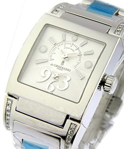 de Grisogono Lady's Tino No 2  Steel on Bracelet with Silver Dial 