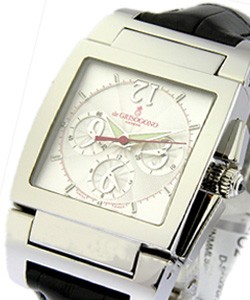 Instrumento Uno Chronographe Chrono No 2 Steel on Strap with Silver Dial 