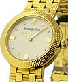 Lady's Classic in Yellow Gold on Yellow gold Bracelet with White Dial