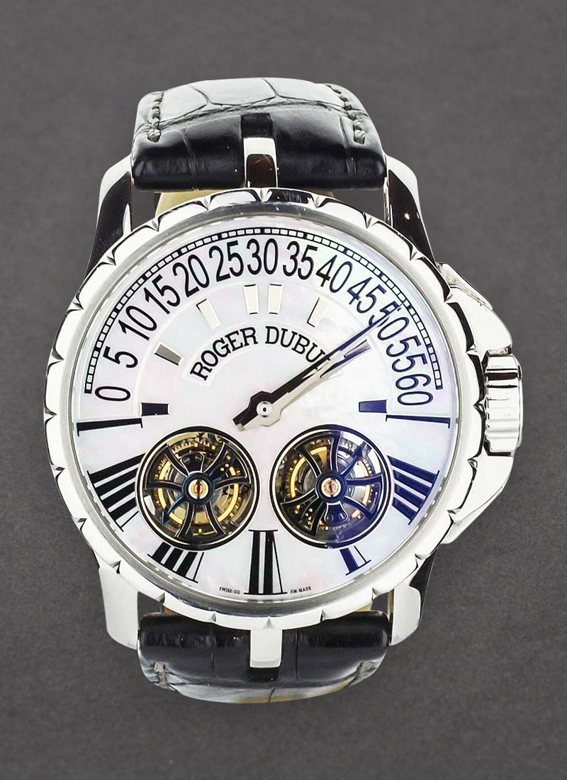 Roger Dubuis Excalibur Double Tourbillon Retrograde in Steel