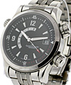 Master Compressor Memovox in Steel on Steel Bracelet with Black Dial