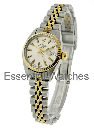 Pre-Owned Rolex Ladys 2-Tone Date 26mm - Fluted Bezel