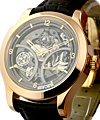 Master Minute Repeater in Rose Gold on Black Alligator Leather Strap with Skeleton Dial