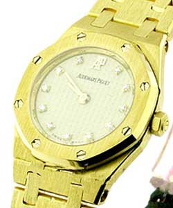 Lady''s Royal Oak Mini Size Yellow Gold with Ivory Dial