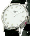 Lady's Classique - Round 18KT White Gold with Silver Dial on Strap 
