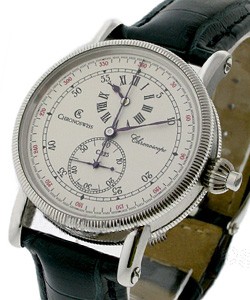 Chronoscope Regulator Steel Case With Silver Dial on Strap