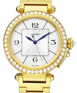 Pasha 42mm - Diamond Bezel Yellow Gold on Bracelet
