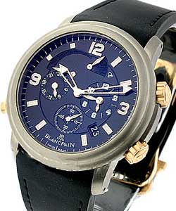 Leman GMT Alarm 40mm Automatic in Titanium and Rose Gold on Black Rubber Strap with Black Dial