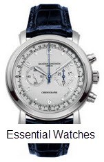Malte Manual Chronograph  in Platinum Platinum on Strap with Platinum Frosted Dial