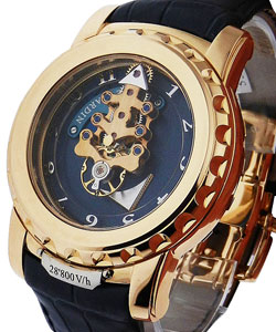 Freak II Carrousel Tourbillon in Rose Gold on Blue Alligator Leather Strap with Blue Dial