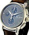 Portofino Chronograph in White Gold White Gold on Strap with Ardoise Dial  