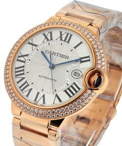 Ballon Bleu w/ Diamond Case - Large Size Rose Gold on Bracelet