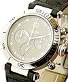 38mm Pasha Limited Edition Chronograph Steel on Strap with Platinum Bezel and Grey Dial