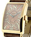 Long Island Crazy Hours  Rose Gold on Strap with Bronze Dial
