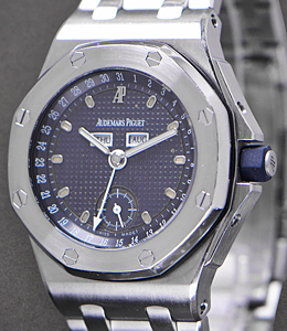 Royal Oak Offshore Triple Calendar 39mm Automatic in Steel on Steel Bracelet with Blue Dial