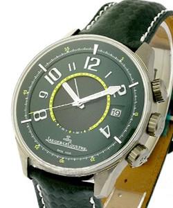 Aston Martin AMVOX1 R-Alarm in Titanium  on Green Fabric Strap with Green and Black Dial