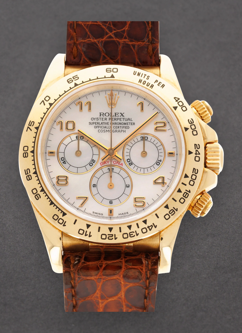 Pre-Owned Rolex Daytona Zenith Movement in Yellow Gold