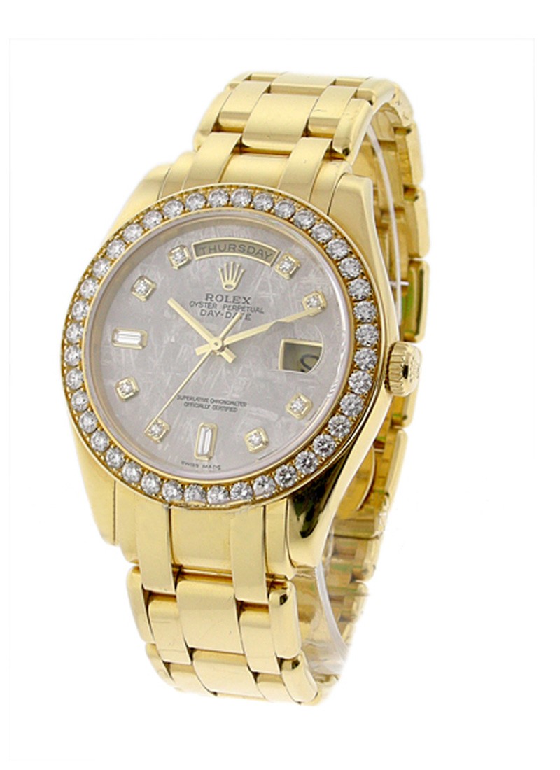 Pre-Owned Rolex Masterpiece with Yellow Gold Diamond Bezel