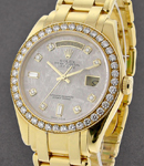 Masterpiece with Yellow Gold Diamond Bezel on Pearlmaster Bracelet with Meteorite Diamond Dial