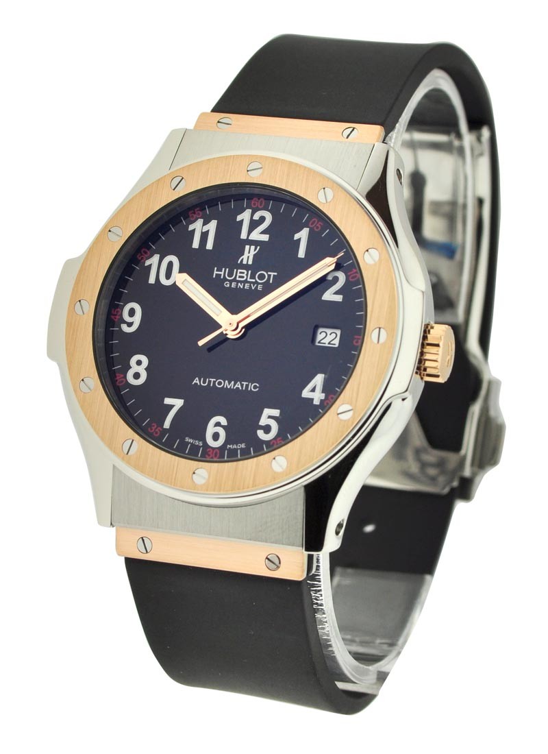 Hublot Classic Mens - Automatic  with Rose Gold Bezel