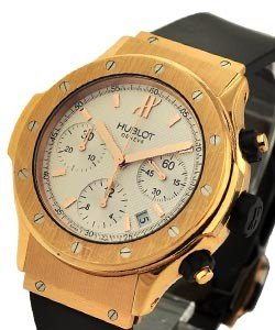Classic Chronograph 42mm in Rose Gold on Black Rubber Strap with Silver Dial