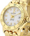 Diver Mid Size in Yellow Gold on Yellow Gold Bracelet with White Dial