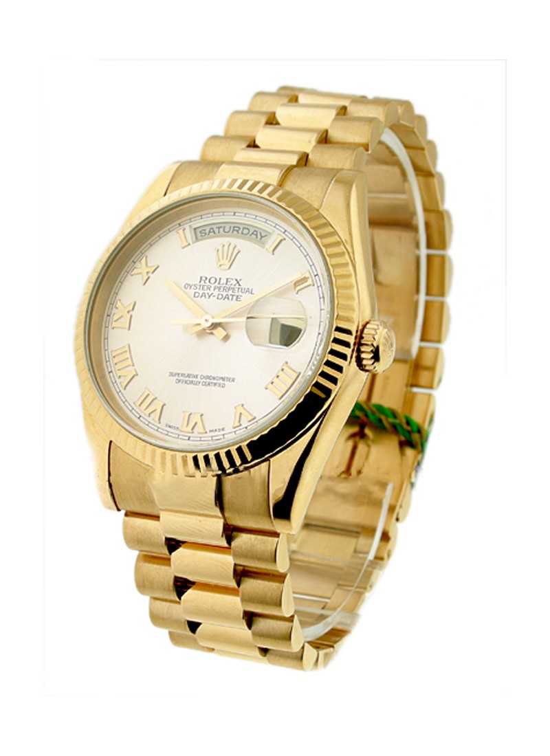 Pre-Owned Rolex Presidential in Rose Gold with Fluted Bezel