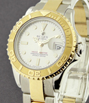 Yacht-Master 2-Tone Small Size 29mm on 2-Tone Oyster Bracelet with Silver Dial