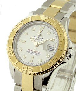 Yacht-Master 2-Tone Small Size 29mm on 2-Tone Oyster Bracelet with Silver Dial
