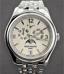 5146 Annual Calendar in Moon with White Gold on Bracelet with Cream Dial