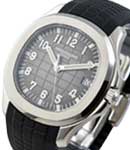 Aquanaut 5167 Large Size in Stainless Steel on Black Rubber Strap with Black Textured Dial