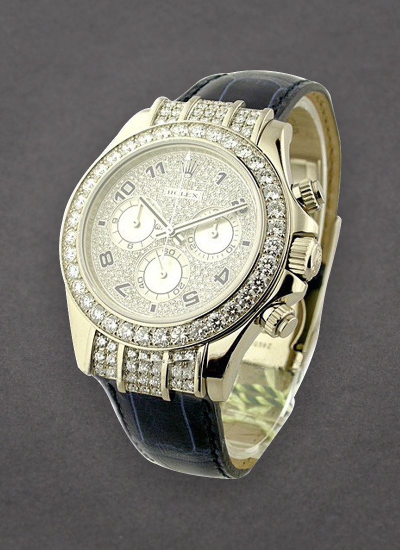 Rolex Unworn Daytona Special Edition in White Gold with Diamond Bezel