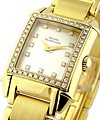 Vintage 45 Lady's in Yellow Gold with Diamond Bezel Yellow Gold on Bracelet with MOP Diamond Dial